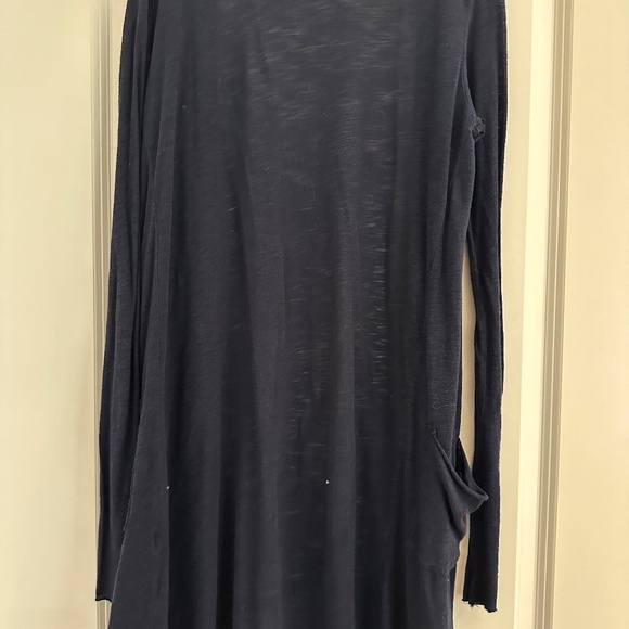 Anthropologie T.La Navy Sweeper Cardigan XXS - Picture 2 of 3